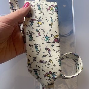 PRADA colorful silk golf themed necktie